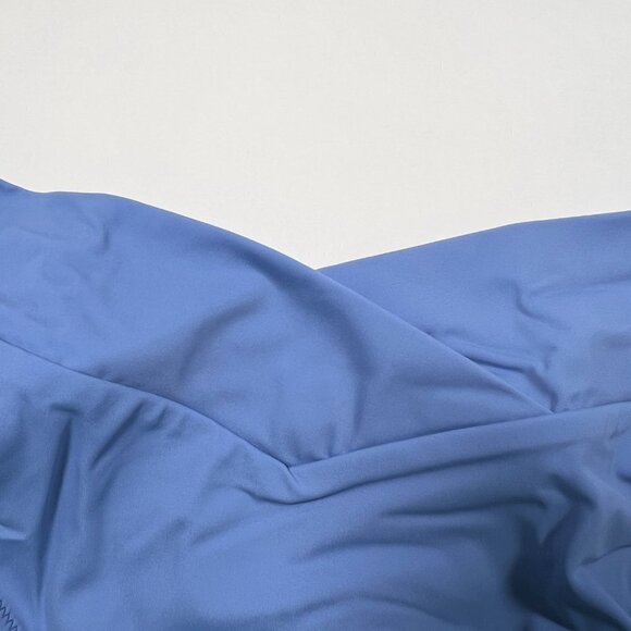 Victoria Secret Pink XXL 2XL High Waist Bikini Bottom High Leg V Front Blue - Picture 2 of 5